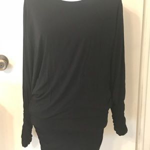 Kensie black dolman sleeve mini dress